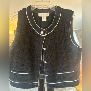 Rachel Zoe Black and White Women's Vest